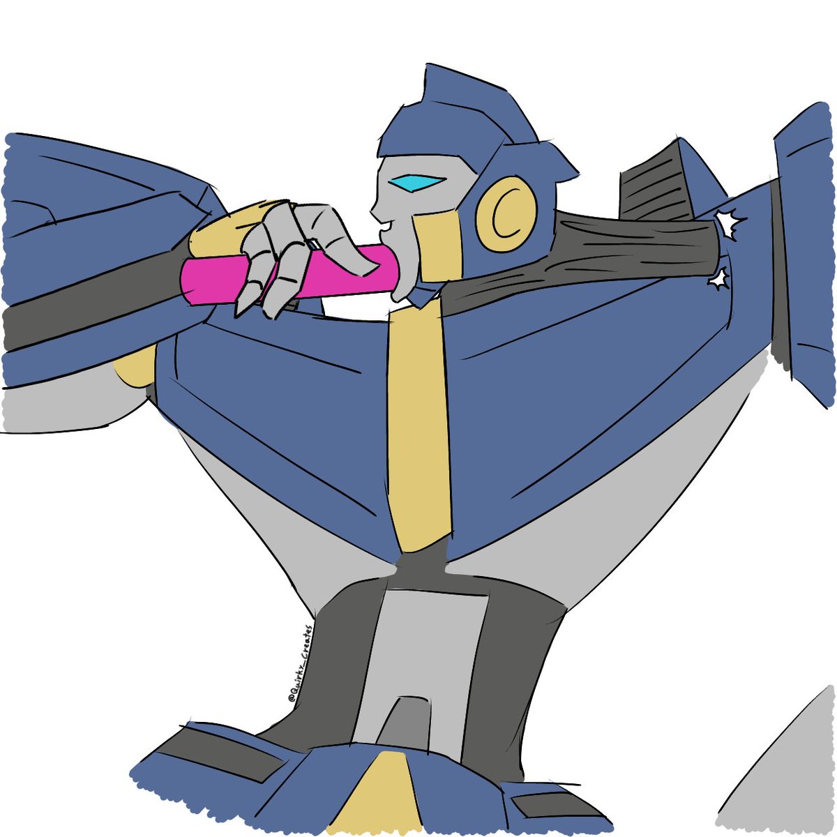 Quirky_Creates's tweet photo. Sentinel finally putting that mouth to good use https://t.co/j49FxA1774