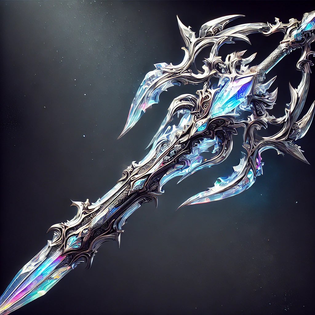 picture_saba's tweet photo. #ファンタジー　#宝石　#透明感　#クリスタル　#武器 https://t.co/7TxcI8IbgR