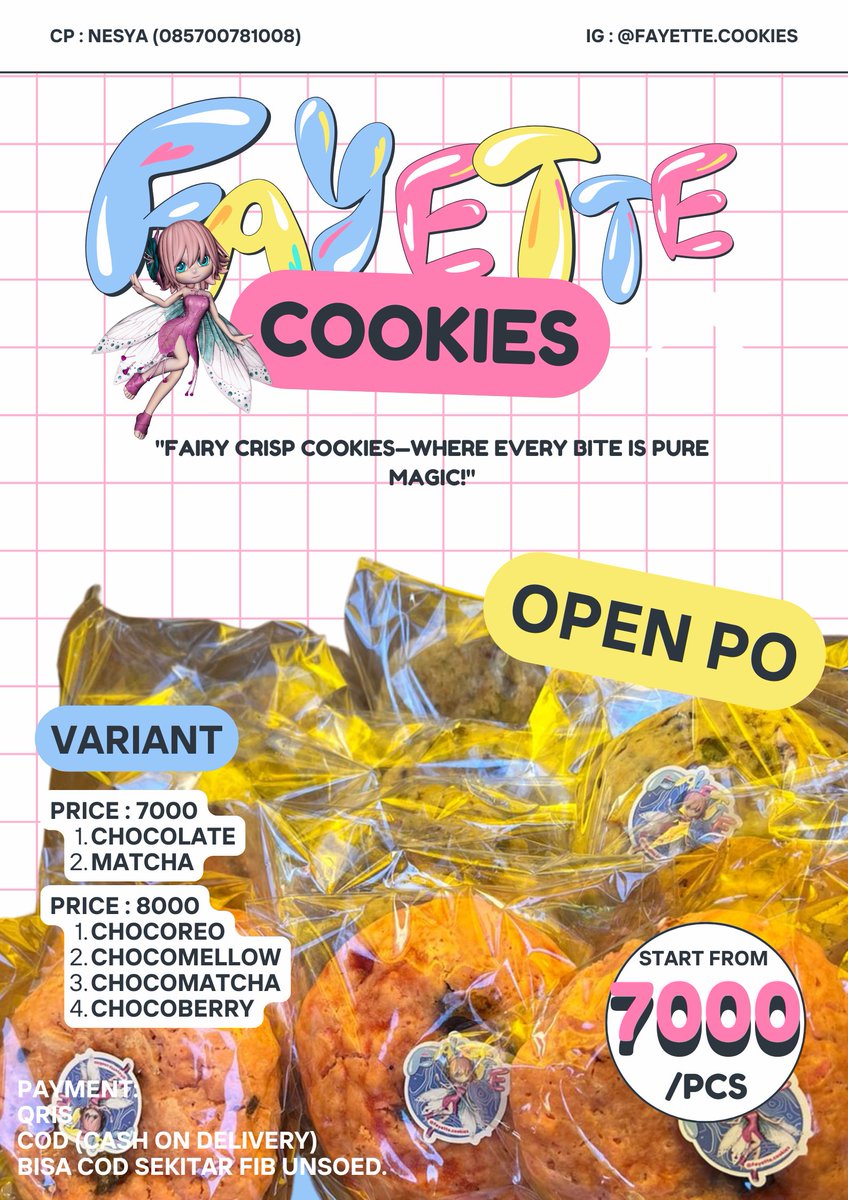 nochperfect's tweet image. yang mau beli cookies buat hari kamis depan, cod area FIB Unsoed bisa banget dm yaww #zonauang #unsoed #universitasjenderalsoedirman