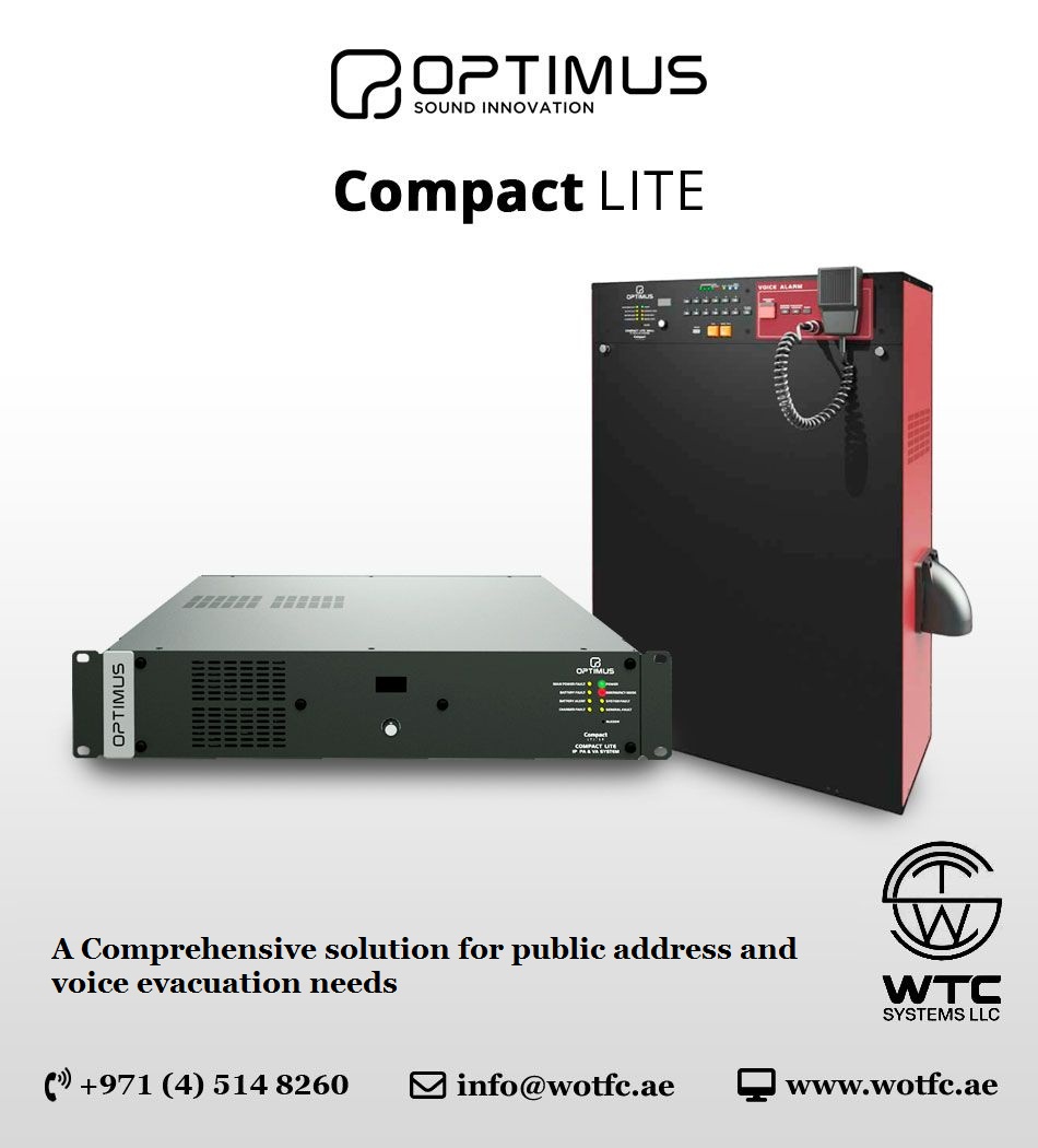 WTC_SYSTEMS_LLC's tweet image. OPTIMUS COMPACT LITE - The Ultimate PA &amp;amp; VA System

An integrated PA &amp;amp; VA matrix featuring 2 x 460 W true RMS Amplifiers, with battery charger and control over 8 zones.

wotfc.ae

#WOTFC #WTC #WTCSystem #CompactLite #UltimatePA #VASystem #PortablePA #VoiceAmplifier