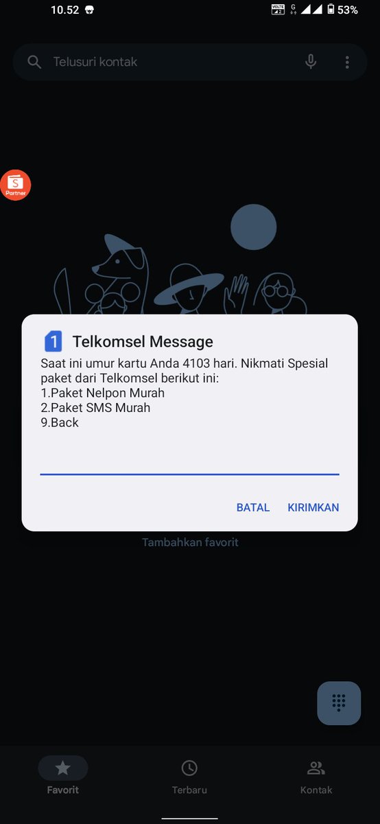 Lebih dari 11tahun.. hebat juga masih betah aja pake tsel🤏🏻