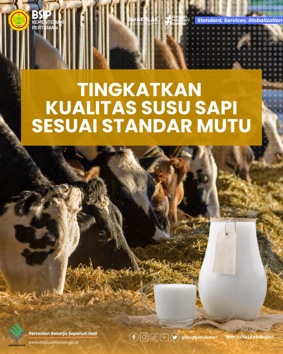 brmpkementan's tweet photo. Susu adalah salah satu pilihan sumber nutrisi bagi tubuh manusia yang kaya akan kalsium, protein, dan vitamin.
#IndustriSusuLokal
#RegulasiSusuLokal
#SusuSapi
#Agrostandar https://t.co/YK450mOtAJ