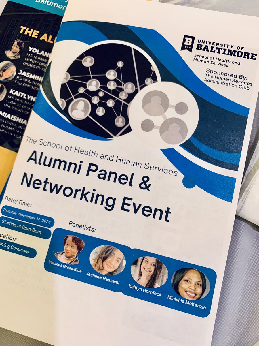ProfSheehan's tweet photo. It was great to see students, alumni, employers, and community organizations at tonight’s School of Health &amp; Human Services ‘Alumni Panel &amp; Networking Event.’ My message: Education is transformative, mentors are crucial, and networking is always valuable. #UBalt #PublicAffairs 🐝 https://t.co/dctCLdFhc1