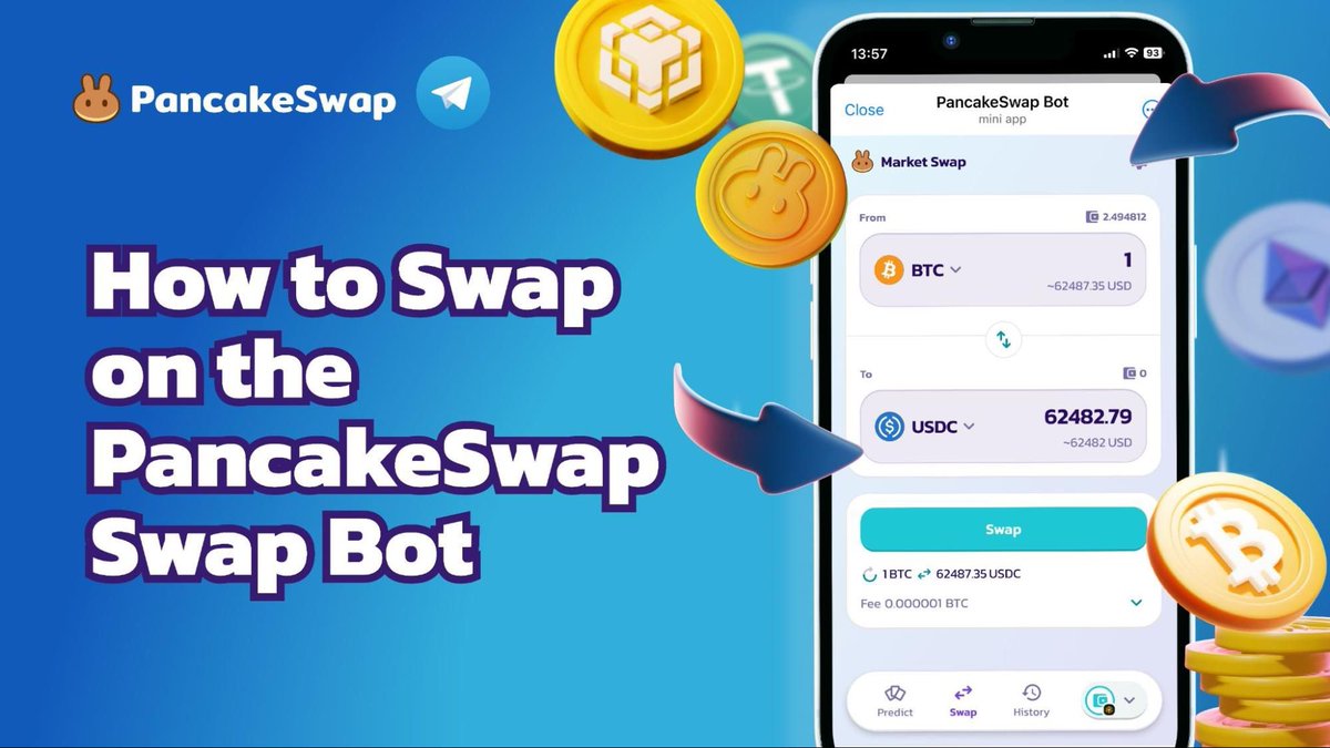 🤖 Swap tokens straight from Telegram? You betcha! PancakeSwap Swap Bot  makes DeFi as easy as messaging 👀 🔗 Dive into our guide 👉  https://t.co/YRi6uAwz6w
