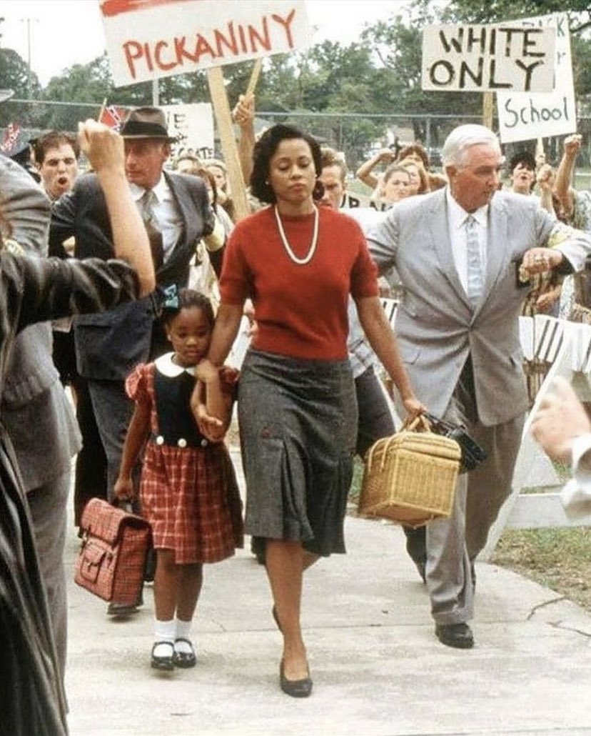 DCherbonnier's tweet photo. Sad and confusing that this existed 64 years ago today. But appreciative of the courage from people like Ruby Bridges and school teacher Mrs. Henry to push for change. https://t.co/FQ7hbM4dyT