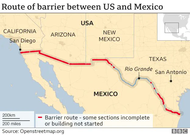 😀This is how much of Trump's Wall🧱 has been built and I'm hoping and praying Trump can get the rest built.🤩I love Trump🥰
<a href="/realDonaldTrump/">Donald J. Trump</a> Build That Wall And Make America Great Again😃