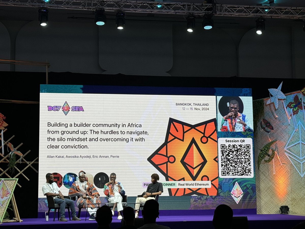 Yoseph Ayele (@yosephayele) on Twitter photo Those building talent and community from the bottom up. The understory of crypto.
Hear from the trenches:
<a href="/Ebunayo08/">Ebunayo.eth 🇳🇬</a> from <a href="/Web3Bridge/">Web3bridge™ Africa</a>
<a href="/eannan_24/">Eric Annan | AyaHQ | Blockchain Policy Advocate|</a> from <a href="/ayahq_/">AyaHQ (Techstars '23)</a>
<a href="/allan_kakai/">Kakai.eth</a> from <a href="/Web3Clubs/">Web3 Developer Clubs</a>
<a href="/youfoundperrie/">Perrie.</a> from <a href="/ethereum/">Ethereum</a>
<a href="/EFDevcon/">Devconnect ARG</a> Those building talent and community from the bottom up. The understory of crypto.
Hear from the trenches:
<a href="/Ebunayo08/">Ebunayo.eth 🇳🇬</a> from <a href="/Web3Bridge/">Web3bridge™ Africa</a>
<a href="/eannan_24/">Eric Annan | AyaHQ | Blockchain Policy Advocate|</a> from <a href="/ayahq_/">AyaHQ (Techstars '23)</a>
<a href="/allan_kakai/">Kakai.eth</a> from <a href="/Web3Clubs/">Web3 Developer Clubs</a>
<a href="/youfoundperrie/">Perrie.</a> from <a href="/ethereum/">Ethereum</a>
<a href="/EFDevcon/">Devconnect ARG</a>