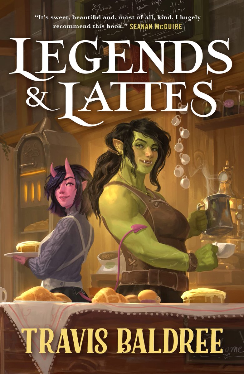 SmithTheTeacher's tweet image. Late this party, but I finished "Legends &amp;amp; Lattes" by @TravisBaldree. A wholesome variation on the normal fantasy fiction stock. Absolutely loved it and would very much like to spend my retirement in this world. A must-read, especially for cold winter days and nights. ⭐️⭐️⭐️⭐️⭐️