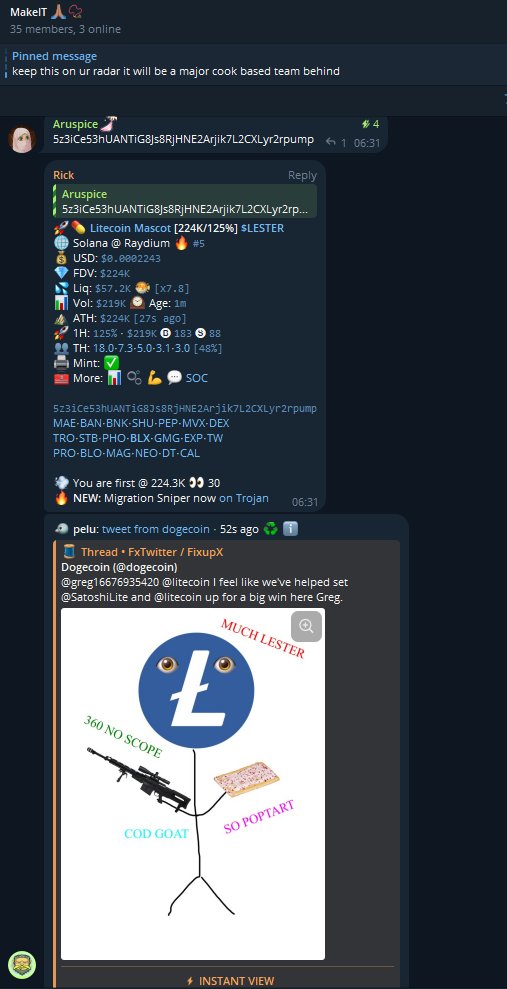 That’s how on-chain will look for the next 12 months.

Our brother @Edge_Seeking blessed us with a major cook on $LESTER (445x)

Lock in.