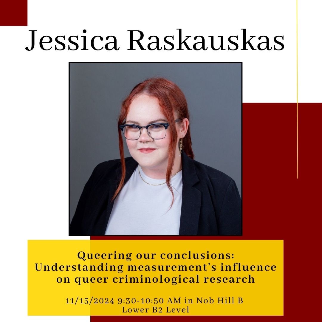 Graduate Student Committee CCJ at ASU (@gsc_ccjasu) on Twitter photo Check out our doctoral students presentations this week at ASC in San Francisco! First up tomorrow is Jessica Raskauskas at 9:30AM! #asu #criminology #criminaljustice #asc2024 <a href="/ASUCrimJustice/">ASU Criminal Justice</a> <a href="/ASCRM41/">Amer Soc of Crim</a> Check out our doctoral students presentations this week at ASC in San Francisco! First up tomorrow is Jessica Raskauskas at 9:30AM! #asu #criminology #criminaljustice #asc2024 <a href="/ASUCrimJustice/">ASU Criminal Justice</a> <a href="/ASCRM41/">Amer Soc of Crim</a>