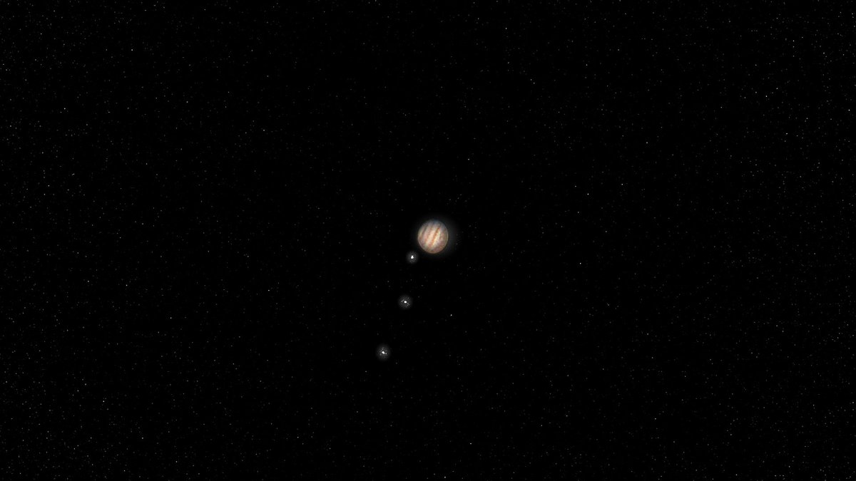 MichaelSWolman's tweet photo. First attempt at capturing Jupiter through my telescope/ DSLR (single exposure with HEAVY post processing) https://t.co/ttzsQlUr0O