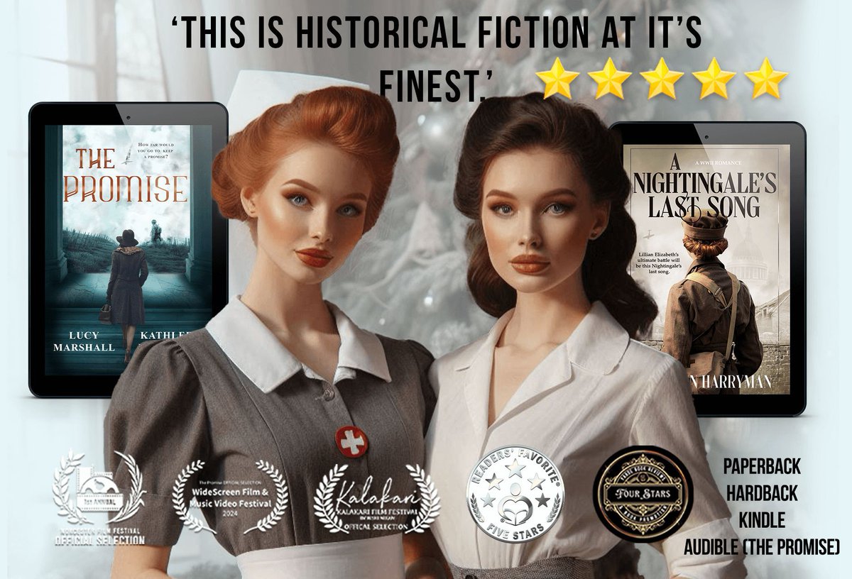 "Many have written about the heroes of war and there are many, both famous and unsung, but this takes us through the myriads of realistic emotions."

#KU #Kindle #Paperback

A Nightingale's Last Song buff.ly/3QgrEbV

The Promise buff.ly/4gLKsLN

#HistFic #Romance