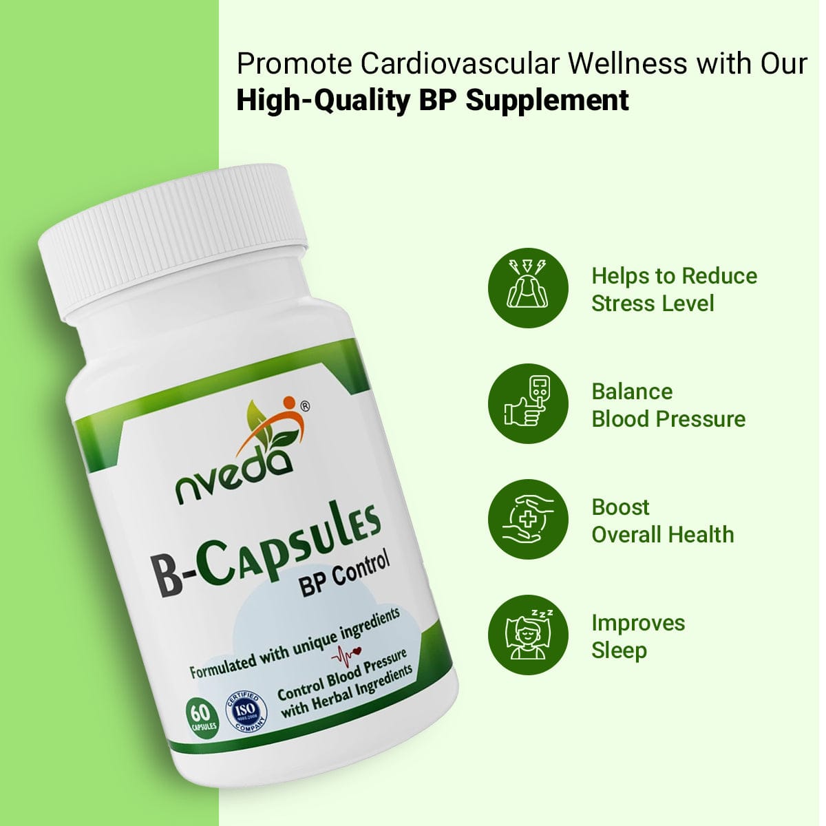 Nveda B capsules ने मेरा बिना साइड इफेक्ट्स के। Blood Pressure नियंत्रित किया है। nveda.in