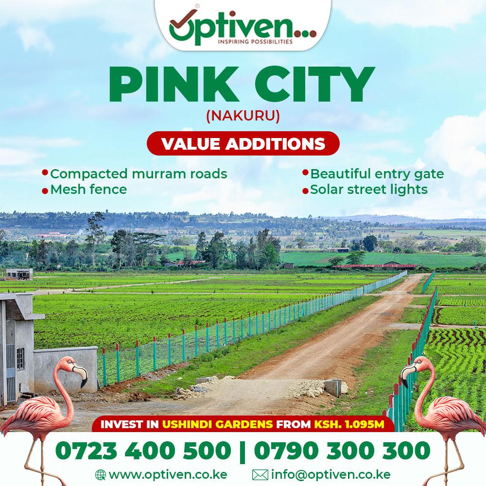OptivenLimited's tweet photo. This November, we’re gifting land to our investors! Invest 6 million at Ushindi Gardens in the amazing Pink City and claim your FREE plot today.  

Call 0790300300 for this exclusive chance!
#FreePlotNaOptiven 
#25YrsOfPositiveTransformation https://t.co/Aa8ly11r1U