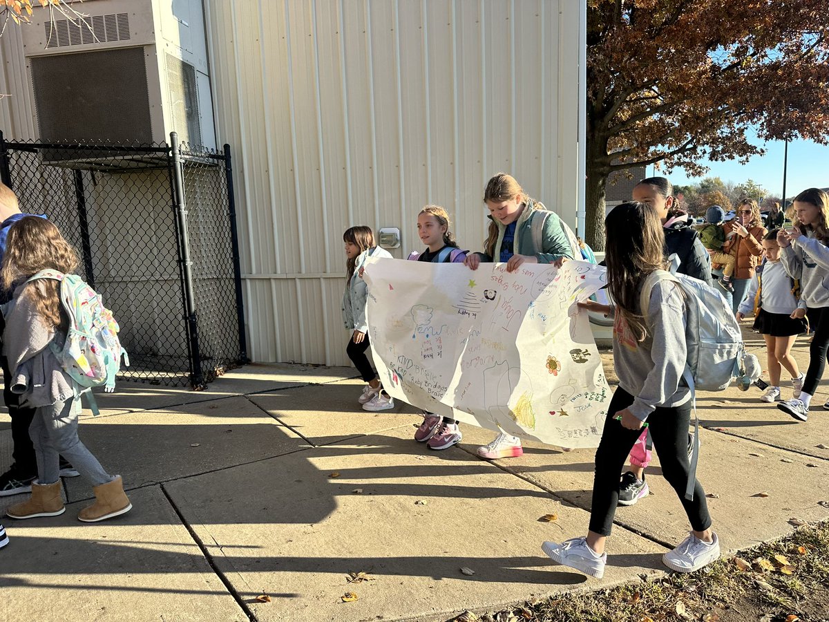 We had an amazing turnout for National Ruby Bridges Walk to School Day!  Over 100 students, families and staff members walked in unity to commemorate this special day! <a href="/bvschools/">Blue Valley Schools</a>