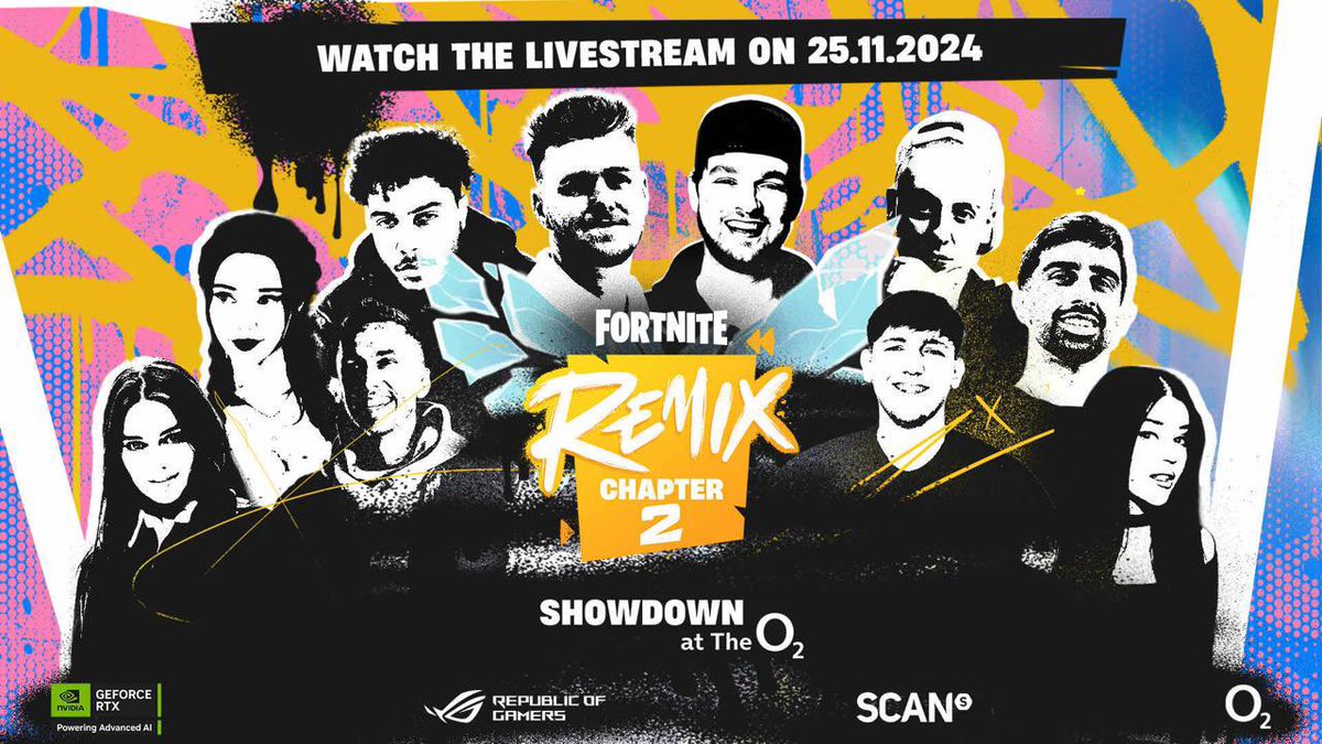 OG Chapter 2 <a href="/FortniteGame/">FortniteGame</a> ProAm! 25.11.24 <a href="/TheO2/">The O2</a> 👀

Tune into my livestream to catch the action! 

#ad #Fortnite #FortniteRemix #ShowdownAtTheO2