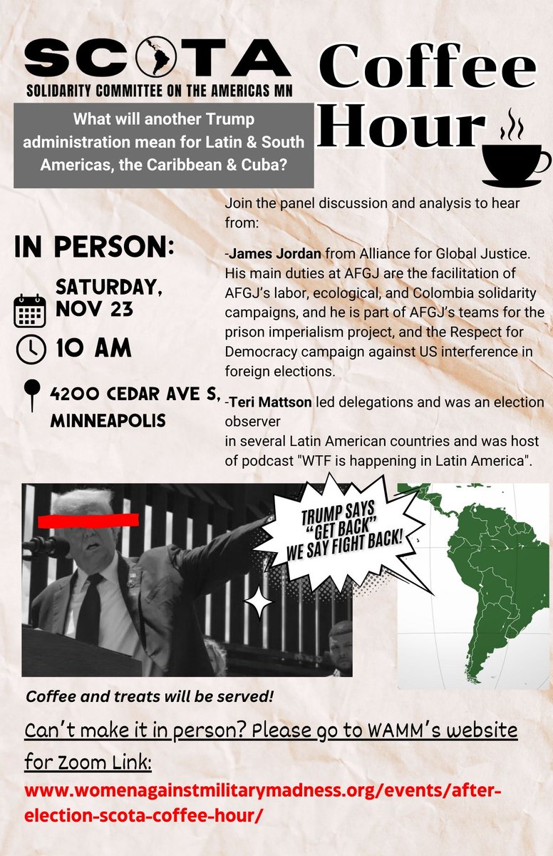 Saturday, Nov 23, 2024 - in person and online (10 am CST). Please join us for this information panel and discussion!