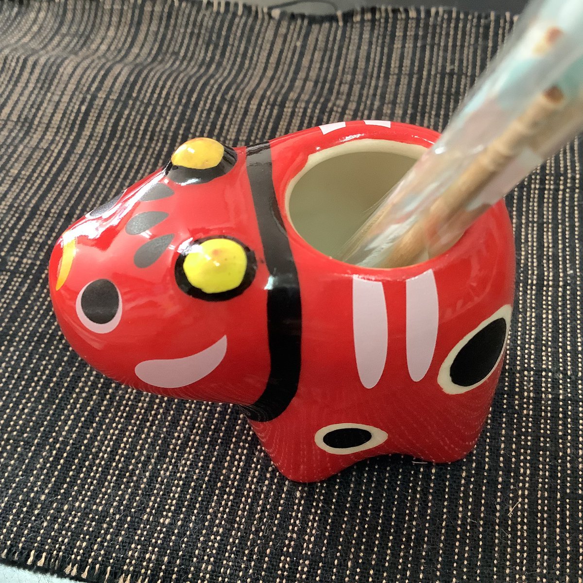 Nanukamchikanko's tweet image. 新商品🌟赤べこの楊枝入れ

#赤べこ #あかべこ #楊枝入れ #会津土産