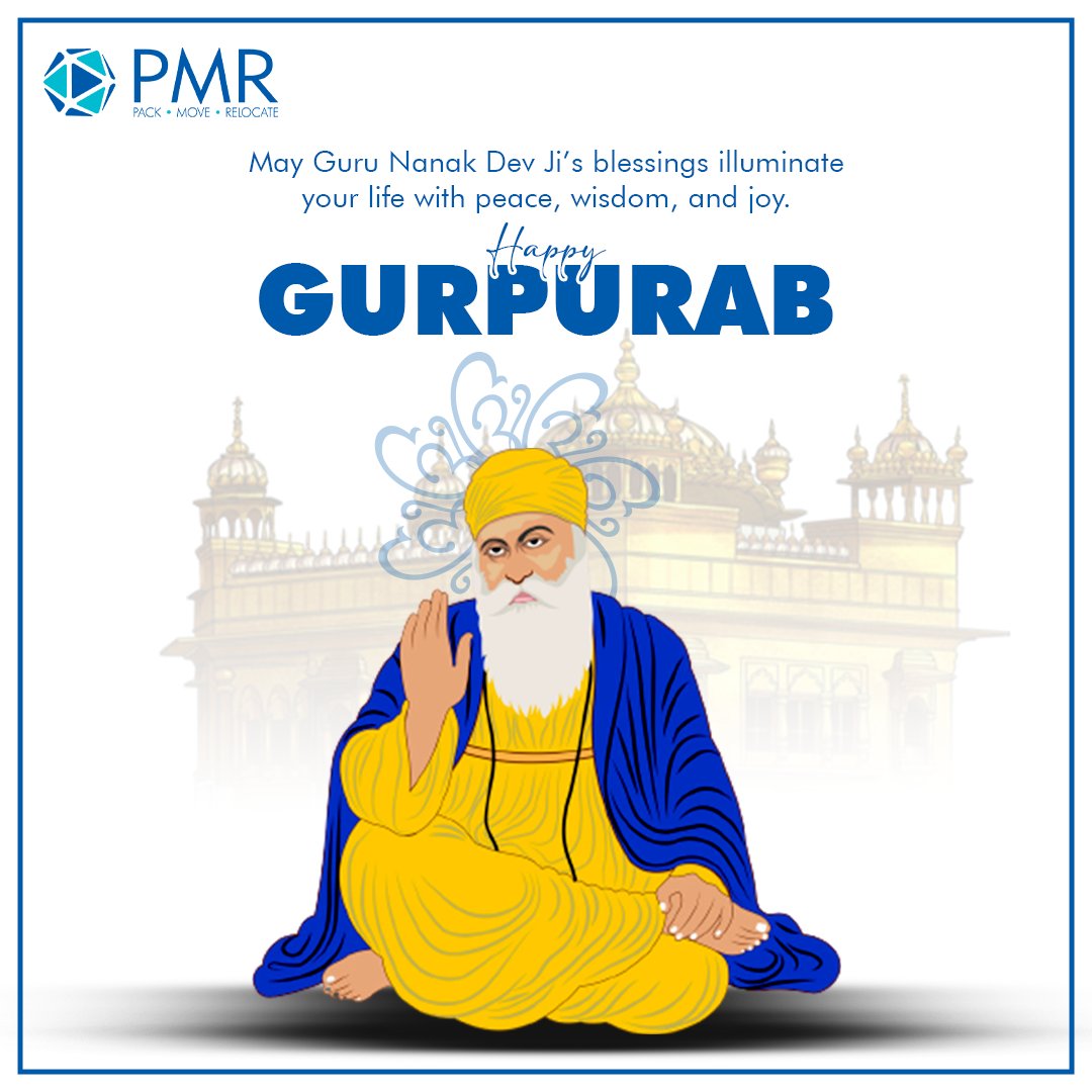 On this holy day of Gurpurab, we honor the wisdom and teachings of Guru Nanak Dev Ji, whose words guide us toward a life of peace, humility, and devotion.

#Gurpurab #GuruNanakDevJi #Blessings #UnityInDiversity #pmr #pmrelocations #globalmobility #globalmovers #relocation