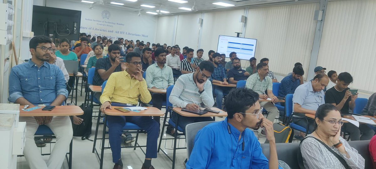 IOPPublishing's tweet image. On 5th Nov 2024, IOP Publishing hosted a successful Author Workshop at  IIT Bombay, led by Dr. Antigoni from our Bristol headquarters.
Thank you to the amazing attendees for making this event a resounding success! 
#IOPPublishing #AuthorWorkshop #IITBombay