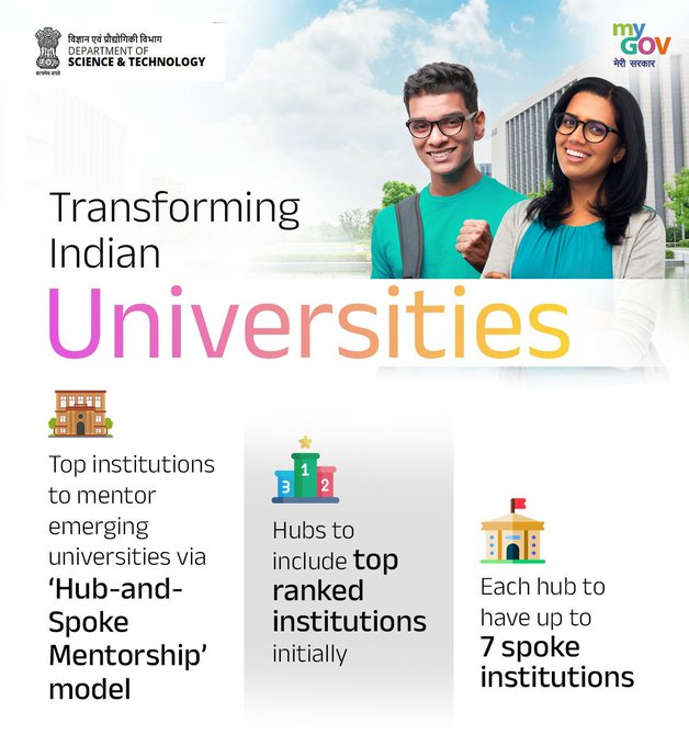 manipurmygov's tweet image. With the PAIR initiative, India is transforming its universities through the ‘Hub-and-Spoke Mentorship’ model.   Top institutions will mentor emerging universities, ensuring that innovation and research spread nationwide.  #ResearchExcellence #IndiaRising #FutureOfResearch