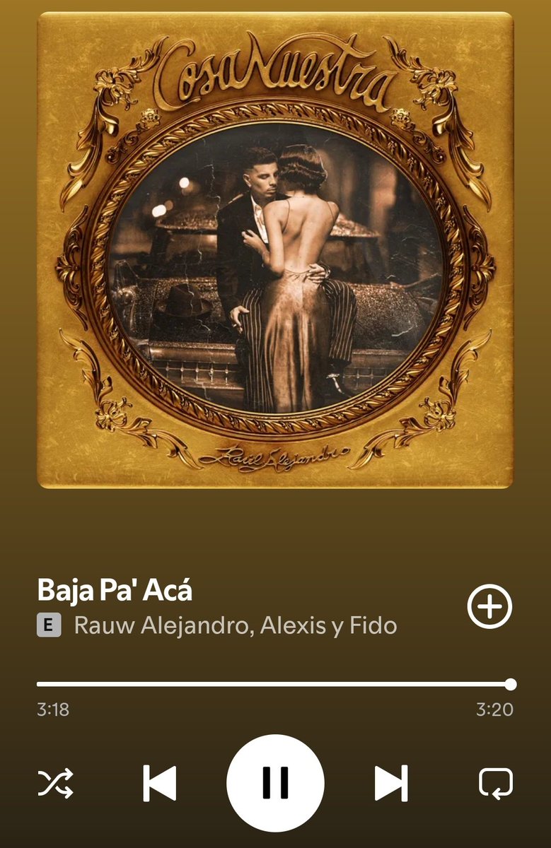 7. Baja Pa' Acá w/ Alexis y Fido

QUE ES ESTOOOOOO, QUE BARBARIDAD
El mejor reggaeton del disco no tengo pruebas pero tampoco dudas, QUE TEMÓN JODEEEEEER