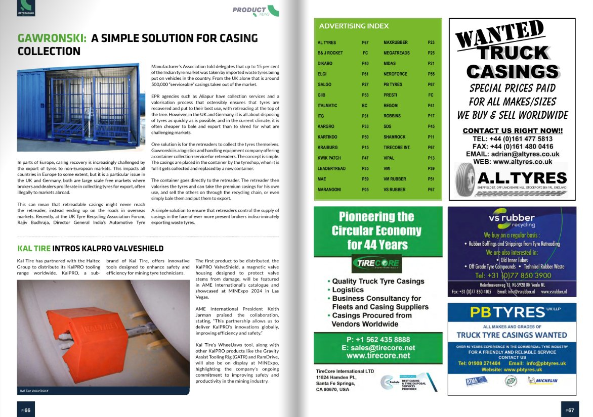 NEW ISSUE:  Gawronskl: A Simple Solution For Casing Collection

✅retreadingbusiness.com/magazines/2024…

#TyreRetreading #Business #FleetManagement