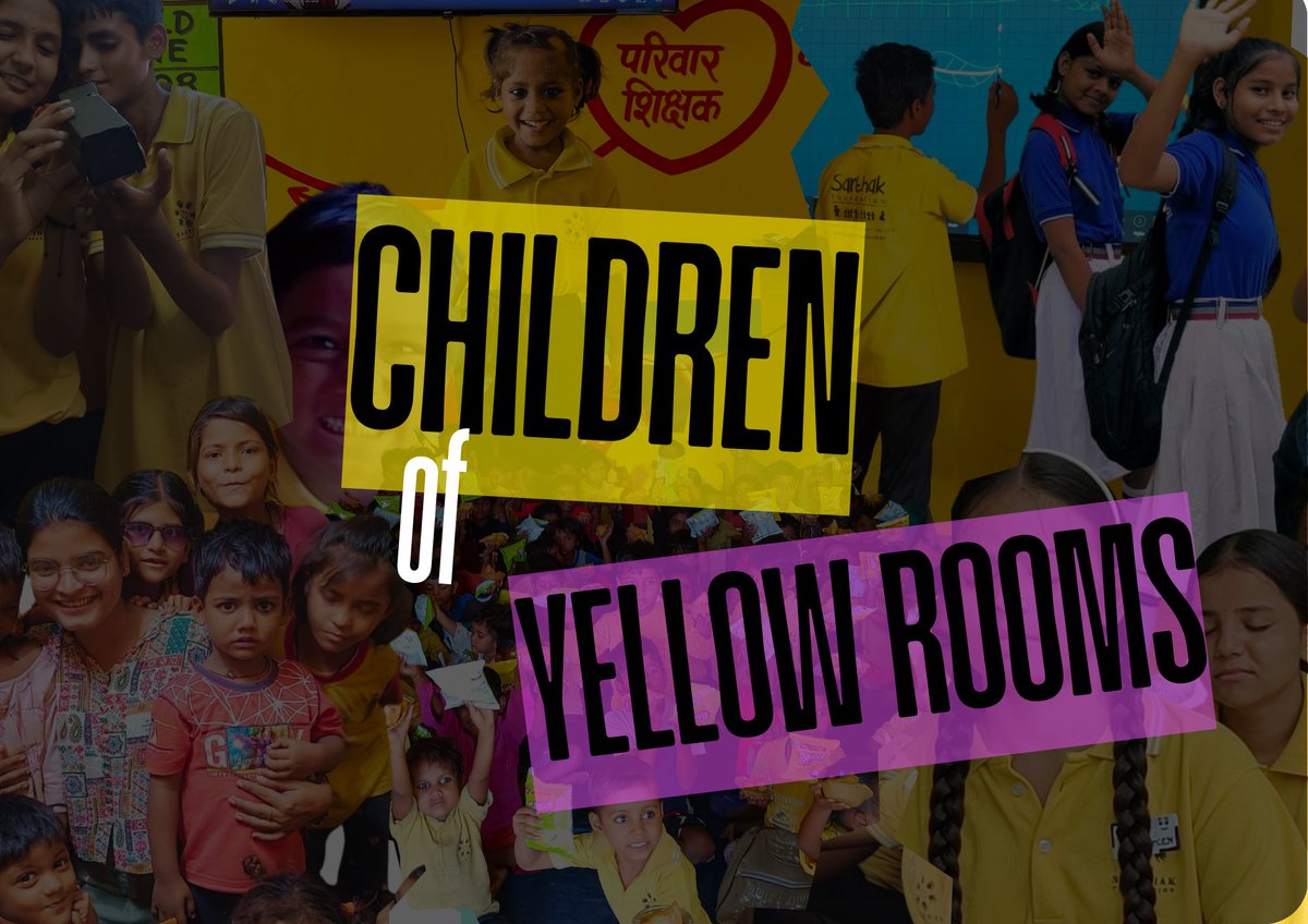 SarthakNGO's tweet photo. #Children are the heartbeat of #YellowRooms. These safe spaces come alive with their smiles and boundless energy, creating a nurturing environment where they learn, grow, and blossom. @CIFFchild 

#ChildrenOfYellowRooms #ChildrensDay https://t.co/kk1mt0td7J