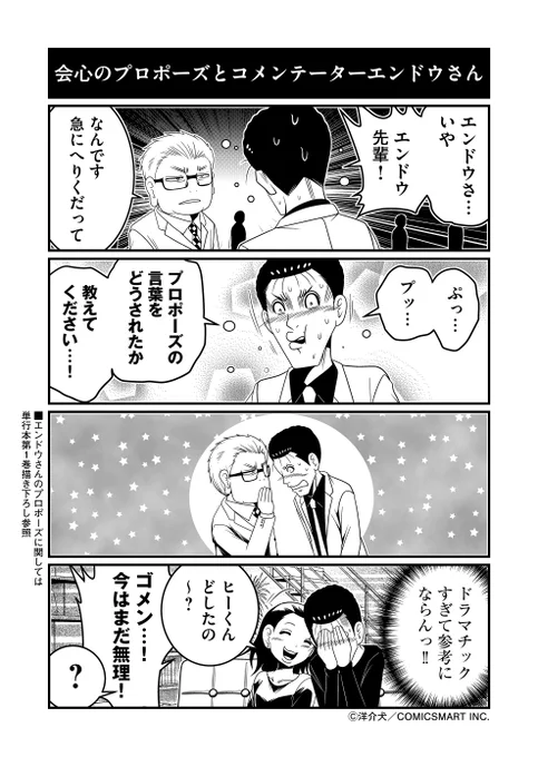 「プロポーズの先輩」のコメンテーターエンドウさん 