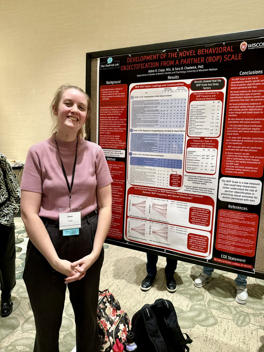 Dr. Sara B. Chadwick (@sarabchadwick) on Twitter photo Yayyy, check out <a href="/ClappAbbie/">Abbie Clapp</a> presenting our work on the new Behavioral Objectification from a Partner (BOP) Scale! The final step of her long month of prepping & presenting on this work in all forms! #SSSS2024 Yayyy, check out <a href="/ClappAbbie/">Abbie Clapp</a> presenting our work on the new Behavioral Objectification from a Partner (BOP) Scale! The final step of her long month of prepping & presenting on this work in all forms! #SSSS2024