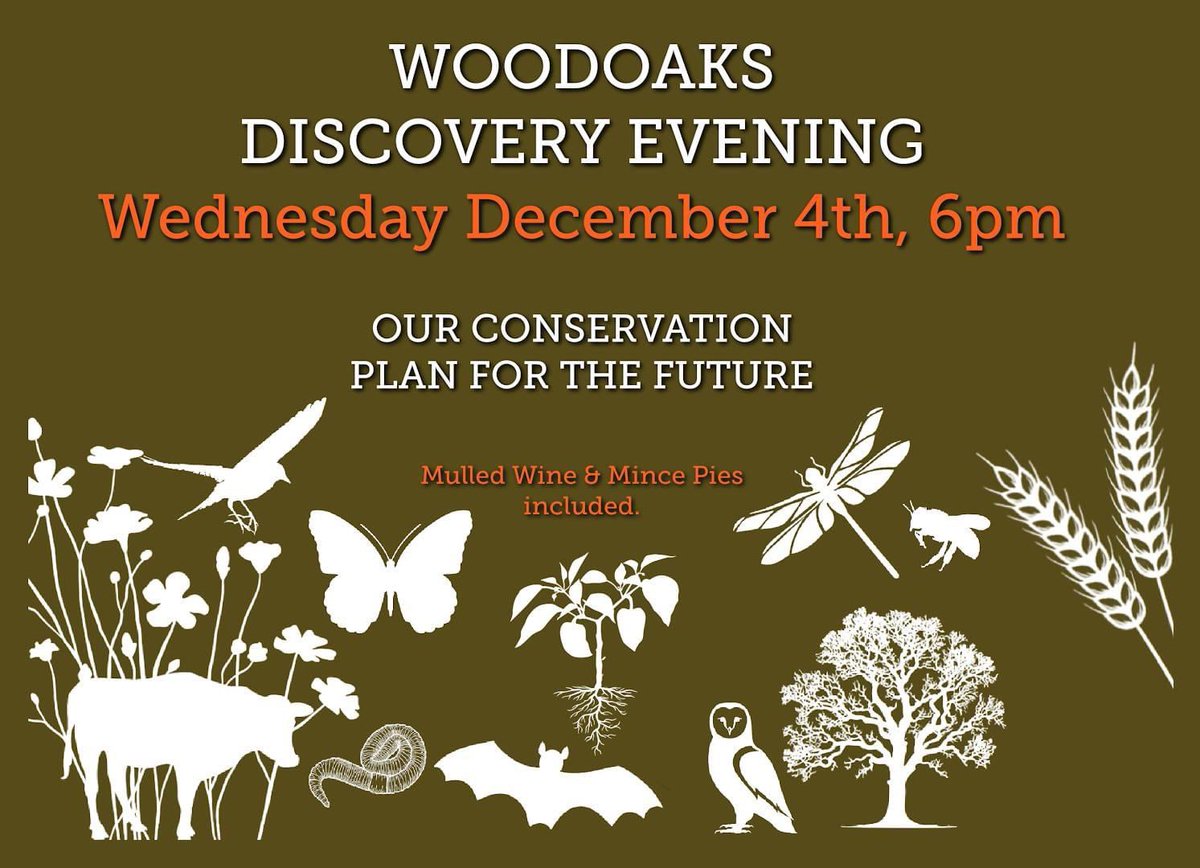 Woodoaks Farm (@farmwoodoaks) on Twitter photo Join farm ranger Steve Dutch & David Riddle of <a href="/SoilAssociation/">Soil Association</a>
Land Trust on Wed 4th Dec.
Find out more about future conservation plans on Woodoaks Farm.
Mulled wine & mince pies inc.
Register for FREE bit.ly/3AFL8lK Join farm ranger Steve Dutch & David Riddle of <a href="/SoilAssociation/">Soil Association</a>
Land Trust on Wed 4th Dec.
Find out more about future conservation plans on Woodoaks Farm.
Mulled wine & mince pies inc.
Register for FREE bit.ly/3AFL8lK