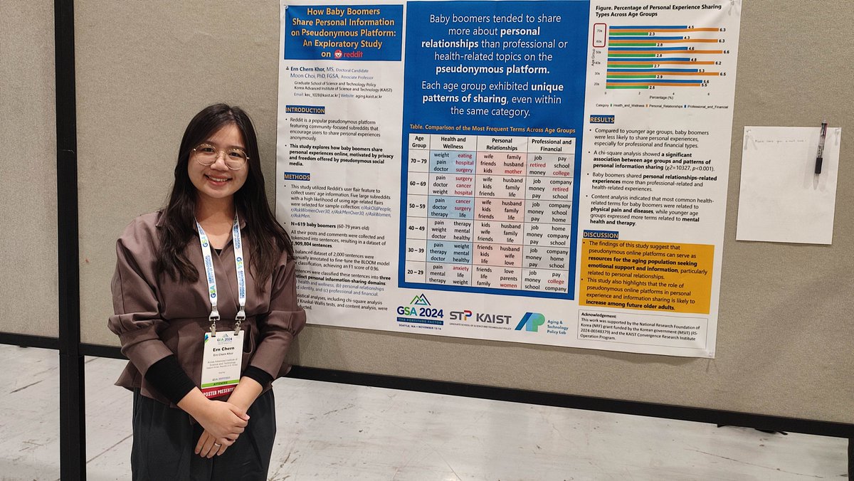 Ern Chern's presentation on the analysis of baby Boomers's  personal experience sharing on Reddit at GSA 2024!

#GSA2024 #GSA #babyboomer