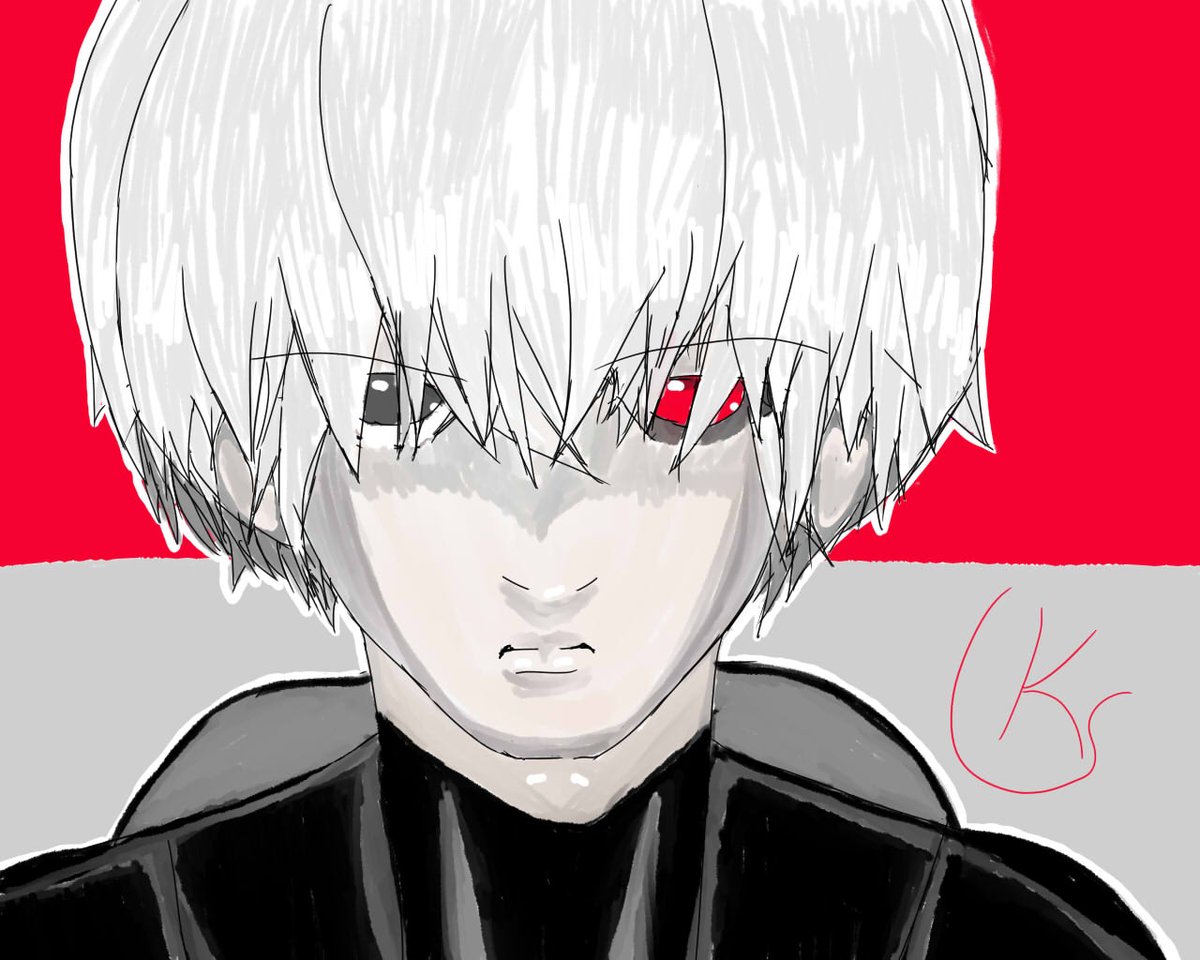 Wanted to try a new painting method, and Kaneki is such a good model.