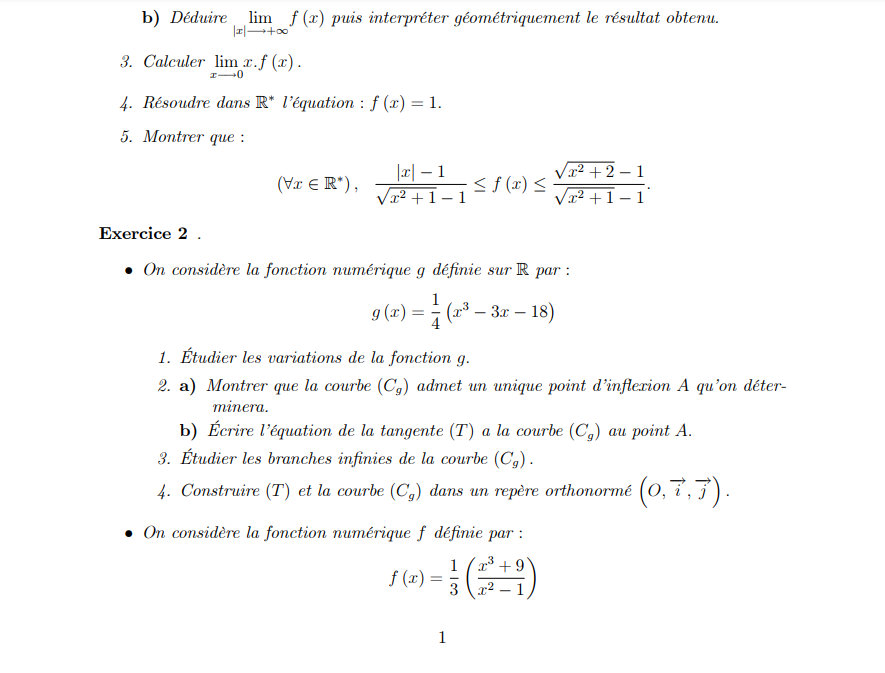etudegenerale's tweet photo. (2 bac pc et svt)
Exercices corrigés sur l'étude des fonctions (série nº1)✍️
https://t.co/9nzFOc3FGp
#math #Maths #Mathematics #mathématiques #2bac https://t.co/ptEMUO6Uww