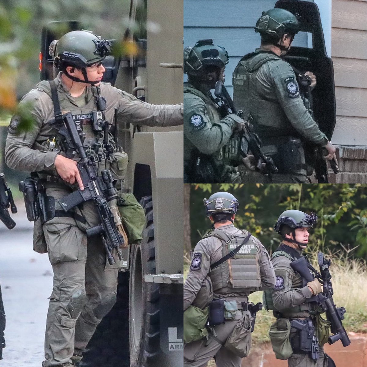 Atlanta Police Department Special Weapons and Tactics (SWAT) officers during a standoff, 2023.