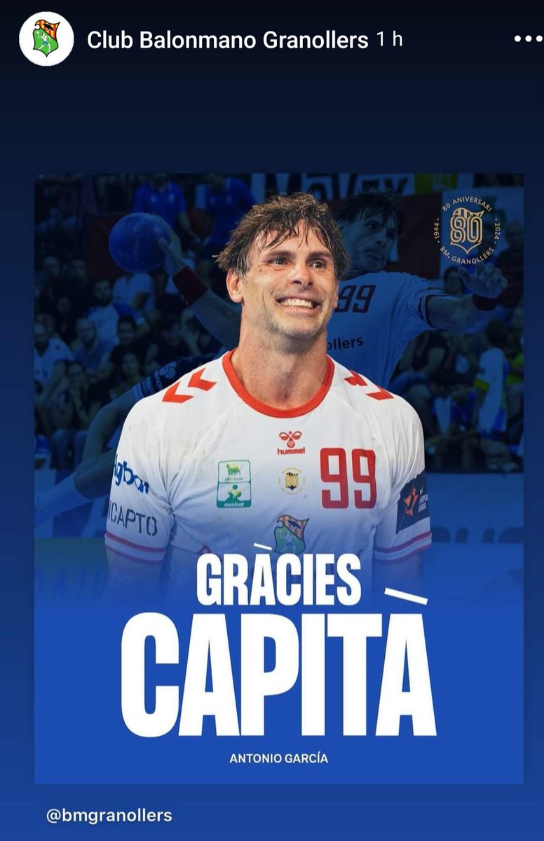 EnricGisbert's tweet photo. Tot un mite del @BMGranollers que encara podrem gaudir aquesta temporada. Gràcies per tot i per tan @A9Garcia #PitiCollons #OrgullBMG #Granollers https://t.co/HtK1uAttHi