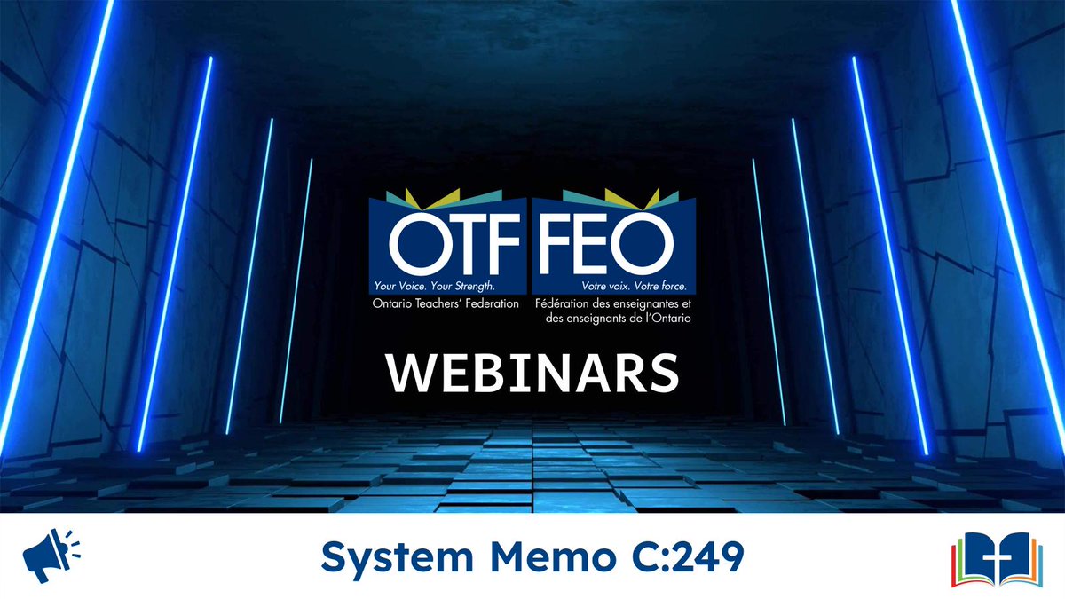 Attention teachers! OTF offers free webinars with strategies and tools to use in your teaching across divisions and subject areas. A webinar is being on November 26, 2024, about generative artificial intelligence (GenAI). Refer to System Memo C:249 for more information.