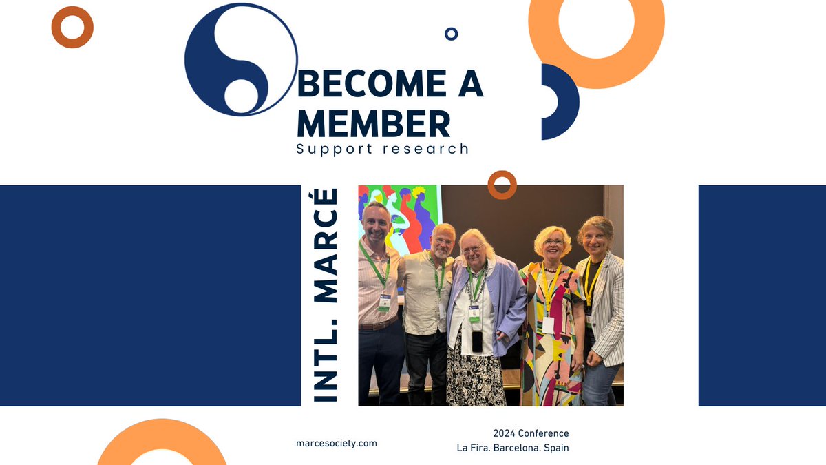 Join the International Marcé Society to advance global prenatal and postpartum mental health! Learn more: marcesociety.com/registration/

Together, we can improve mental health for families worldwide.

#JoinMarce
