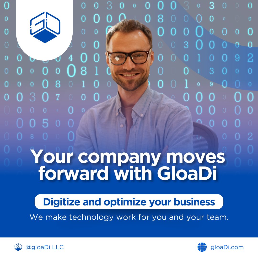 Gloadillc's tweet image. The future of your business starts today. Digitalize your processes with GloaDi and achieve efficient results.