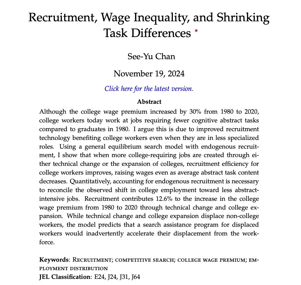 fetzert's tweet photo. Most of you would be going through files now so its perfect timing to introduce See-Yu Chan’s @ChanSeeyu  job market paper. He is on the market this year, please take a close look at his file. Let me give you a quick run down of his paper and a bit of an outlook how it relates... https://t.co/NvQPGy0G0G