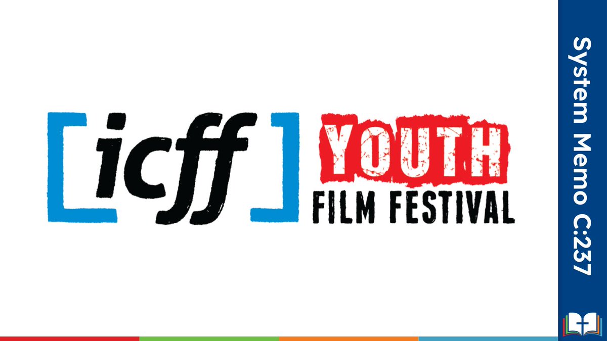 Attention FSL teachers! The ICFF Youth Film Festival promotes film as an art form and offers students exposure to French language films (with English subtitles) and educational materials for teachers and students. Refer to System Memo C:237 for more information. #ycdsbfsl
