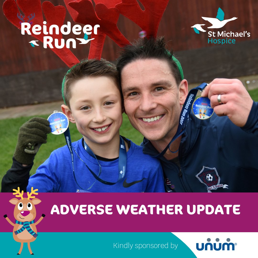 Due to Storm Bert we've made the decision to bring Reindeer Run inside on Sunday! The event will still take place in <a href="/FestivalPlace/">Festival Place</a> Basingstoke, the start time has been changed to 8.45am, arrive from 8am. We're really excited to see our Reindeer herd.

Sponsored by Unum UK