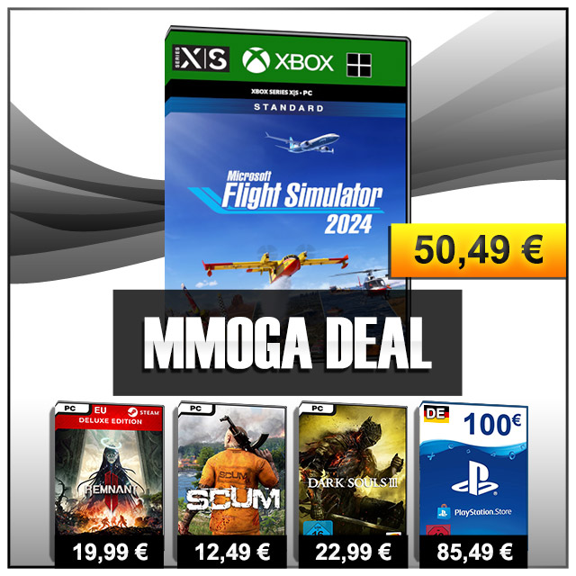 #MMOGADeal - Abheben und rund um die Welt fliegen mit vielen Luftfahrzeugen! Zwei Horror-Actionspiele der Extraklasse! Ein beliebtes Multiplayer-Online-Game! PSN-Guthaben! Nur bis Montag, 25. November, 15 Uhr. #WeekendDeal #StaySafe

#MMOGA Deal-Übersicht: mmo.ga/rN9G