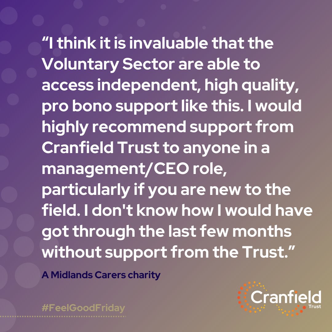 The charity sector is often a difficult and challenging place to be.  We want to support as many welfare charities as we can to make it more manageable 🫶

#FeelGoodFriday