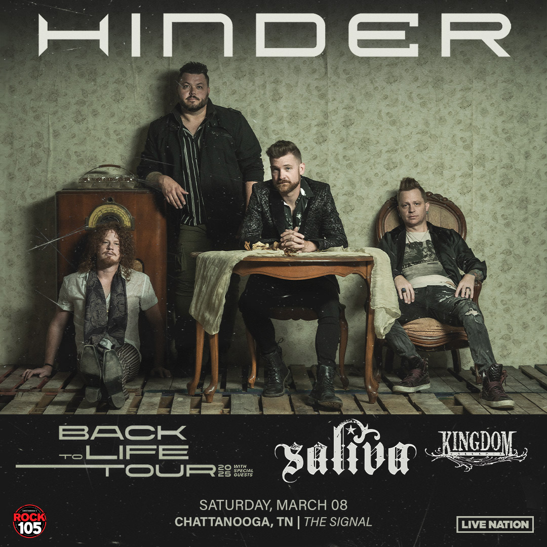 TICKETS NOW ON SALE FOR:

▪️ Hinder - March 8th

🎟️ bit.ly/3URvWch