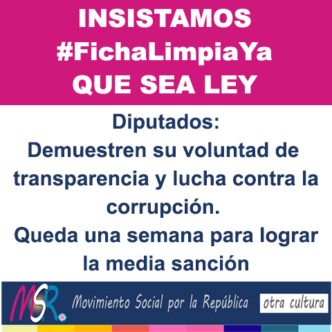 MSRepublica's tweet photo. #Elecciones2025 #SinCondenadosEnLasListas
@DiputadosAR : no es tan difícil la decisión, apoyan honestidad o corrupción. https://t.co/LgVlxucx4U