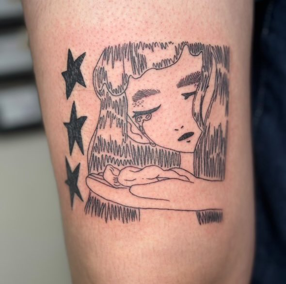 junnistz's tweet photo. je me suis refait tatouer par @/triadelunaire_ttt (sur insta) #explose https://t.co/432PFvUd5H