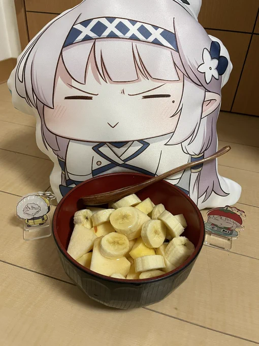 ドヤヒマちゃん今日のズボラ健康おやつは何か無性に甘いものが食べたいからハチミツ増量だよ 