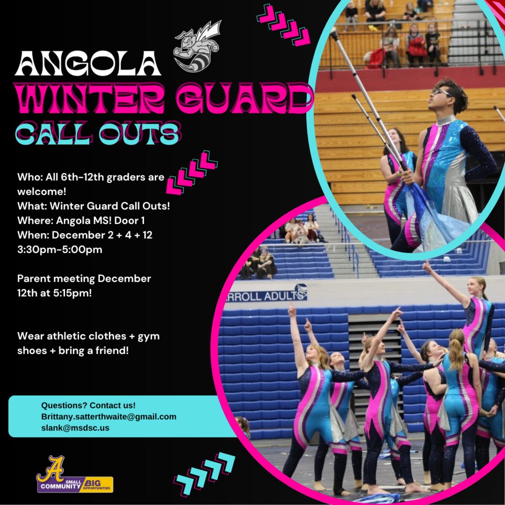 Join the fun. Join the Winter Gaurd!!