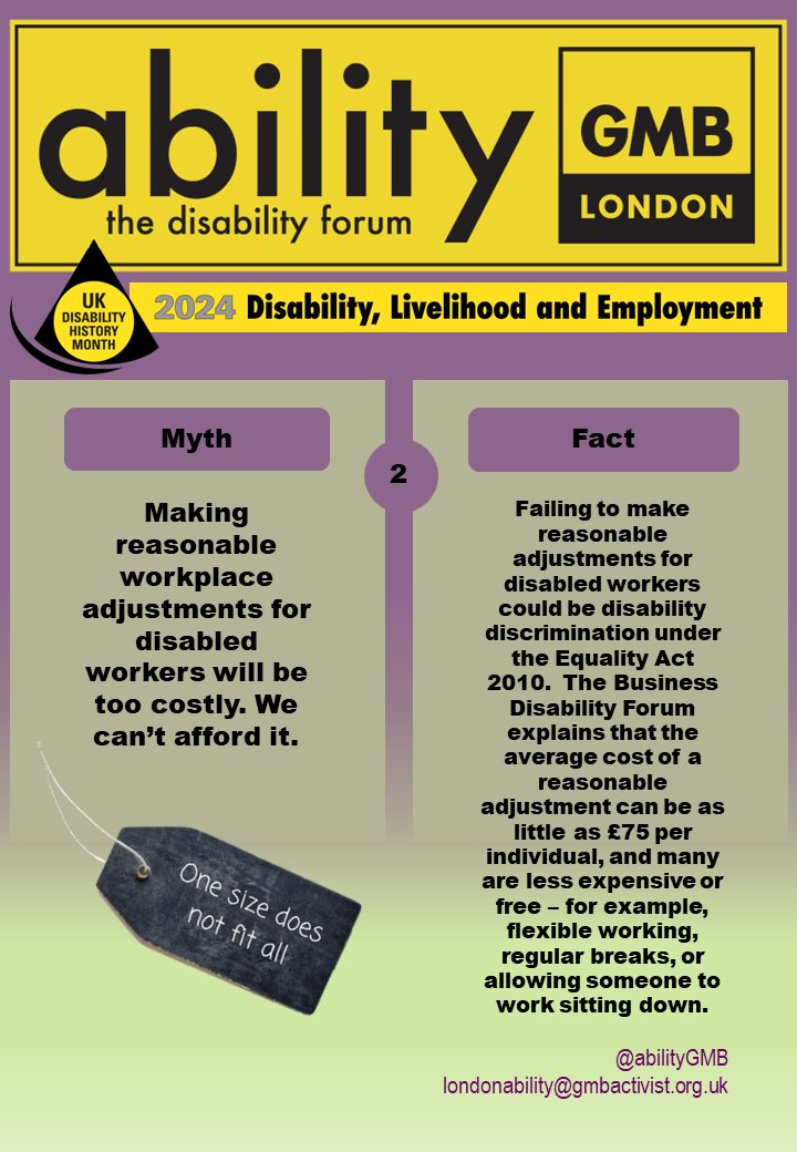 GMB Ability Myth-buster Two 🖤💛🖤
#UKDHM2024 #DisabilityHistoryMonth